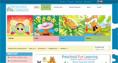 Desktop Screenshot of preschoolfunlearning.com